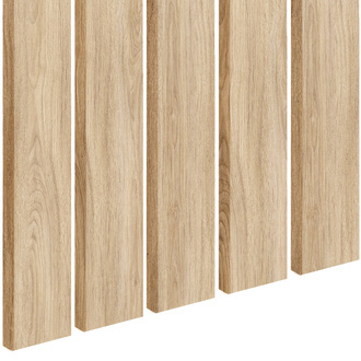 Dąb Naturalny Fornitury - Lamele Premium 3D - Deski Lamelowe - 80x16 mm  - Panele trójwymiarowe ozdobne ścienne akustyczne pionowe