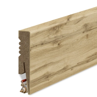 Listwa Przypodłogowa MDF Gładka - DĄB NATURALNY WOTAN