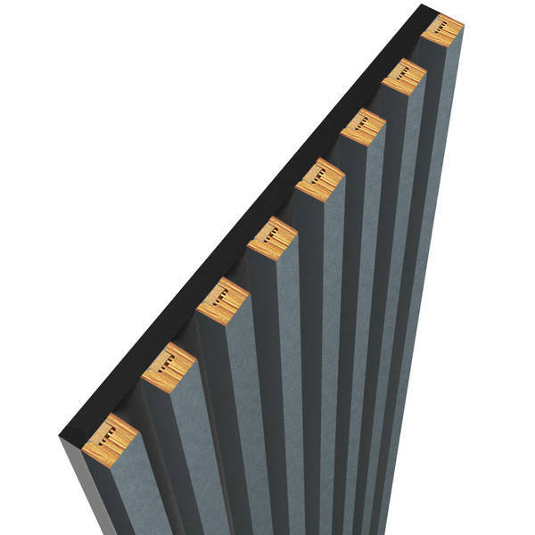 Antracyt - Lamele na płycie - 8 sztuk - moduł podstawowy - 48,4 cm