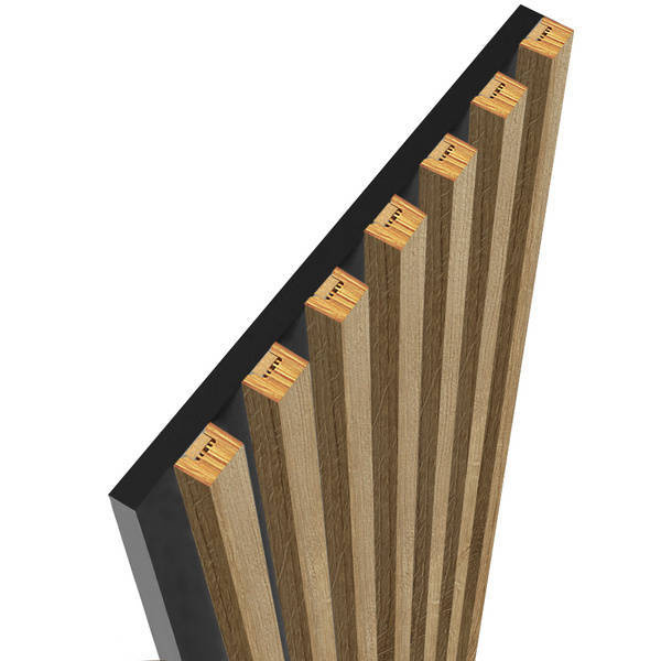 Dąb Naturalny Riviera - Lamele na płycie - 15 sztuk - moduł łączący - 97,5 cm